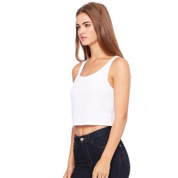 Plain Women's polycotton crop top Bella+Canvas 122 GSM